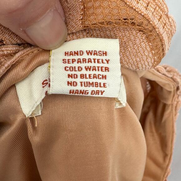 Sundance Women's Grace In Lace Midi Dress Small Orange Romantic Boho - Picture 11 of 14